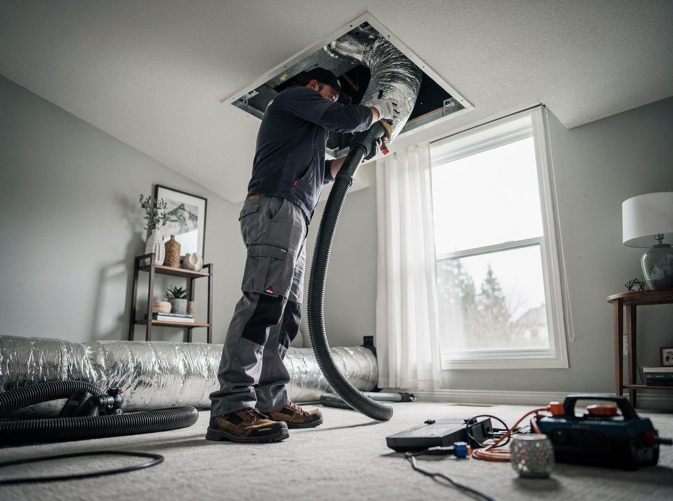 Air Duct cleaning work by BreezePure Systems in Oregon City, Oregon
