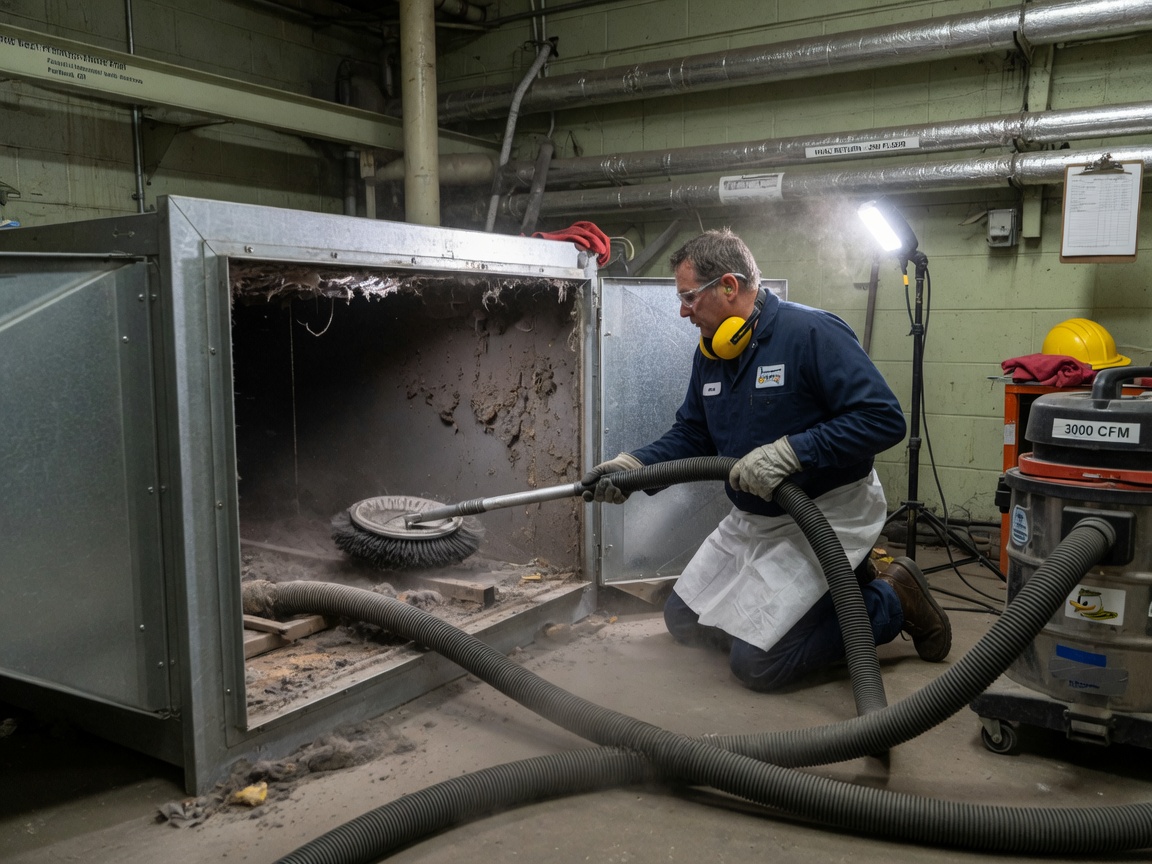 Industrial air duct cleaning in Oregon City